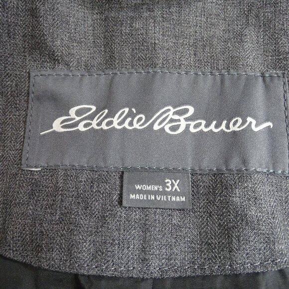 Eddie Bauer Womens Weatheredge Hooded Parka Trench Coat Size 3X Gray Long Sleeve - Picture 7 of 14